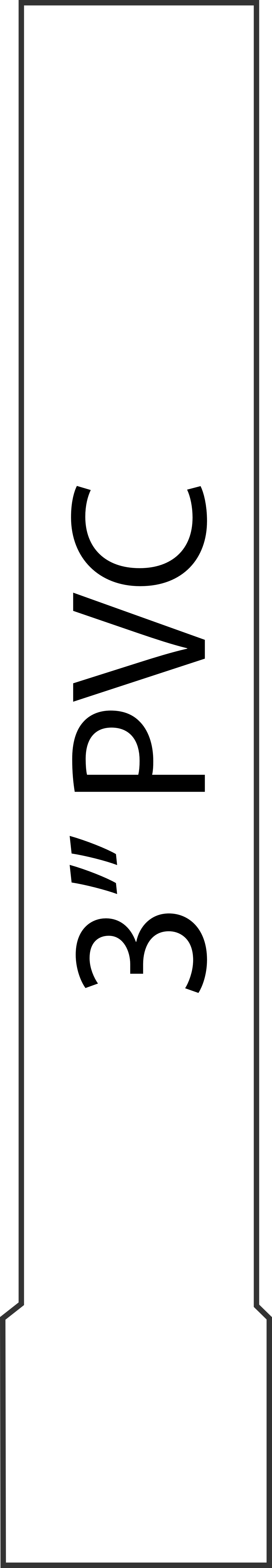 Short 3' Pvc Pipe - Short 3' Pvc Pipe (958x5510)