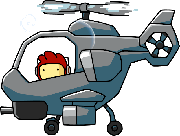 Attack Helicopter Usage - Scribblenauts Remix All Items (622x470)