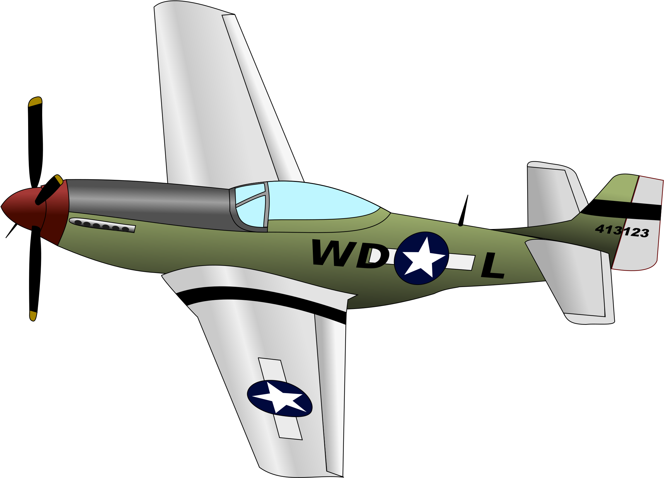 Big Image - War Plane Clipart (2400x1855)