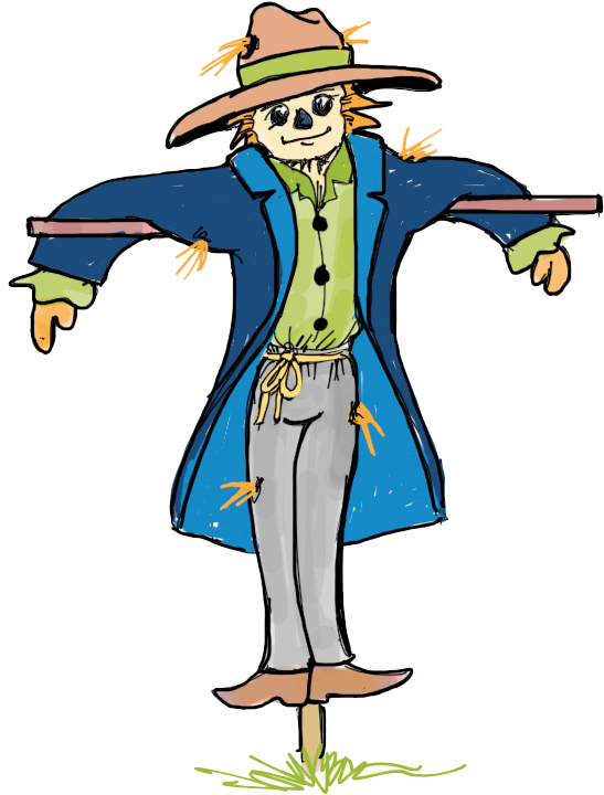 Scarecrow - Cartoon (570x764)
