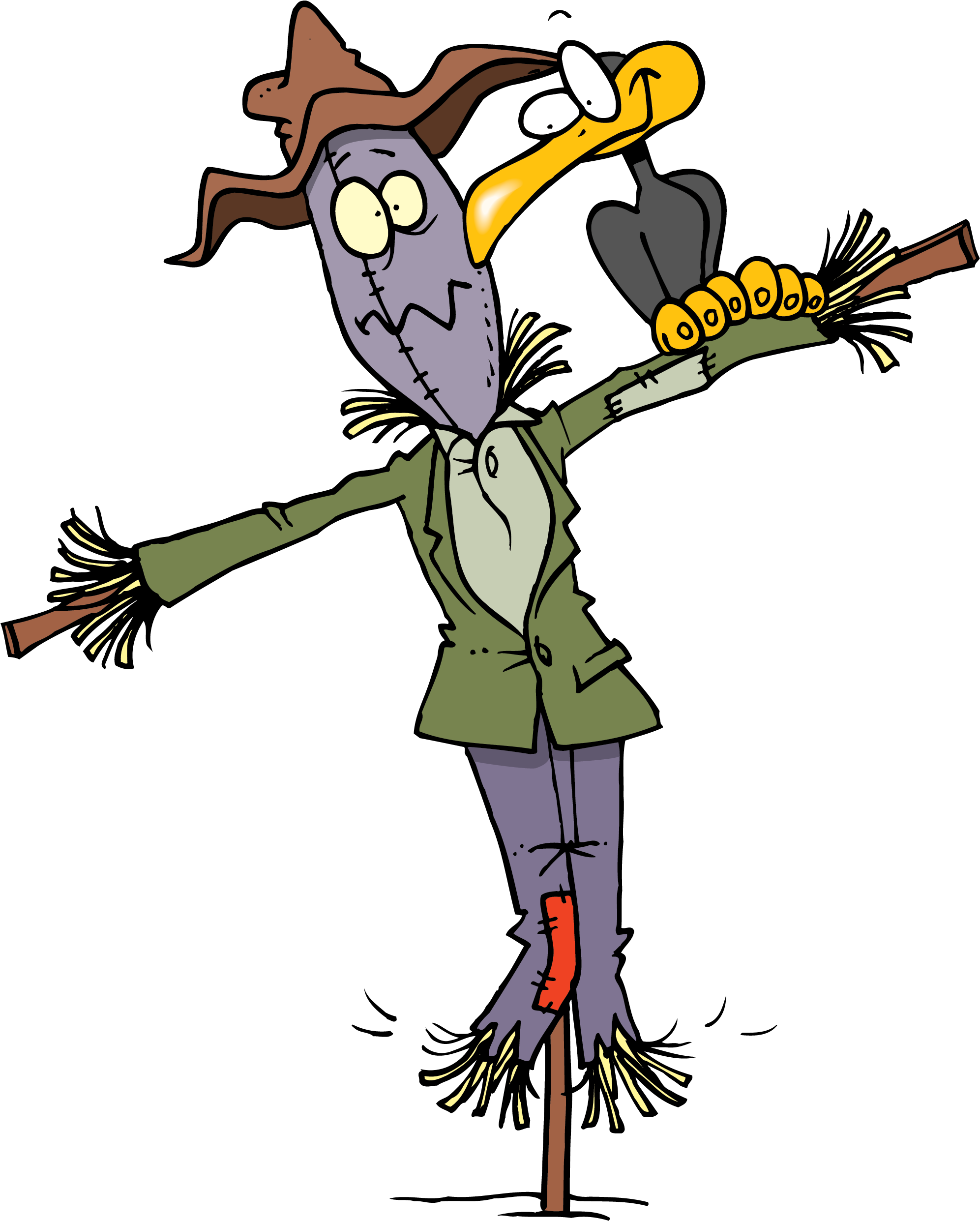 Cartoon Scarecrow (2000x2486)
