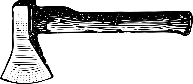 1 - Hatchet Clipart (800x351)