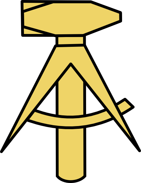 Hammer And Compass Png (462x598)