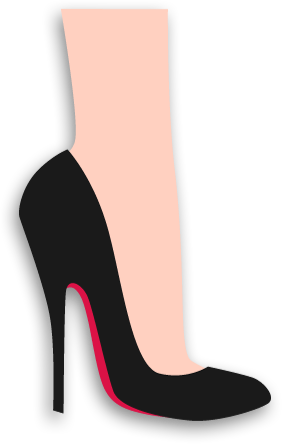 More Free Leg Png Images - Basic Pump (282x444)