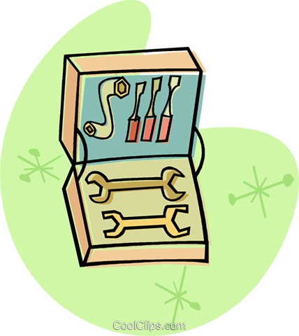 Toolbox With Wrenches In It Royalty Free Vector Clip - Toolbox With Wrenches In It Royalty Free Vector Clip (428x480)