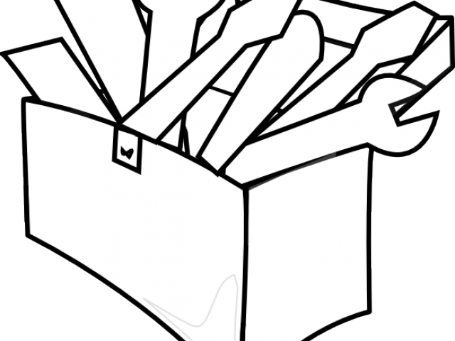 Tools Clipart Toolbox - Blue Toolbox Clipart (640x480)