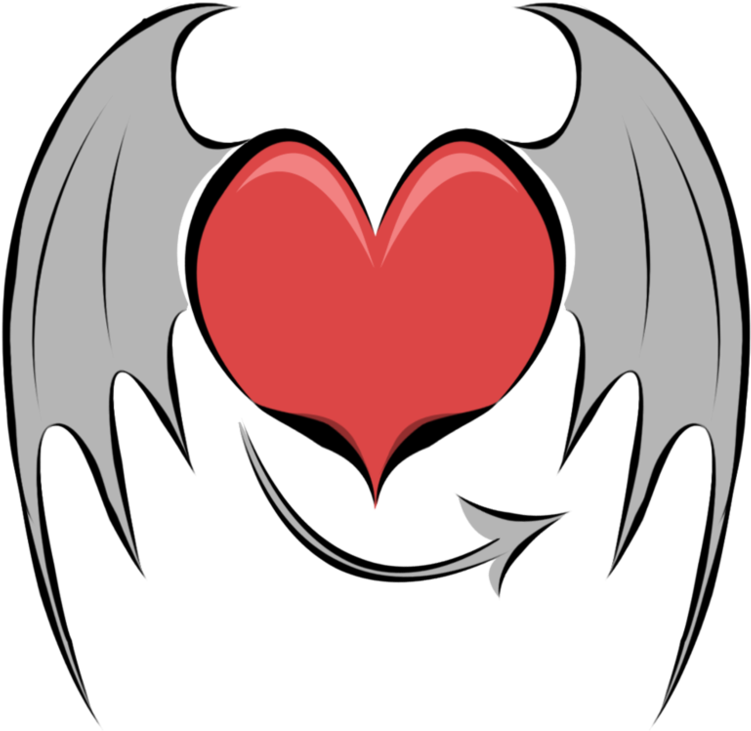 Demon Cutie Mark Heart - Art (879x909)