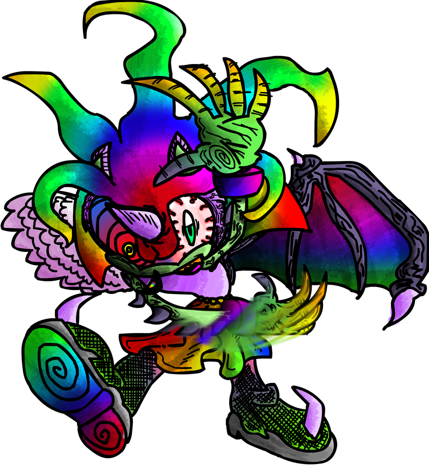 Rainbow Barf By Ziggyfin - Illustration (859x930)