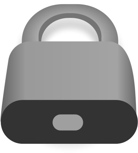 Padlock Clipart Simple - Security (594x613)