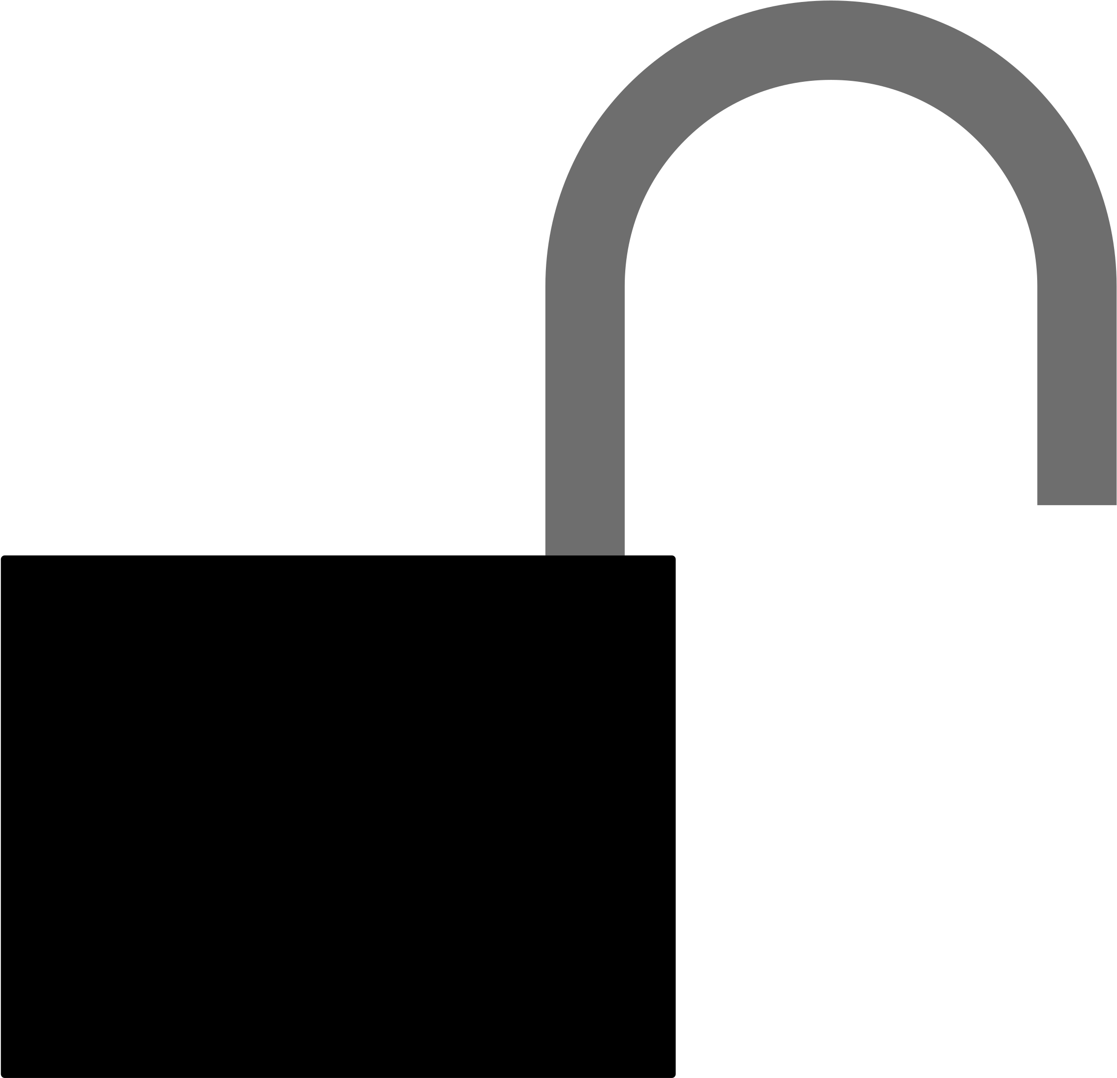 Padlock Clipart Simple - Unlock Clipart (2400x2400)
