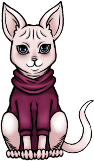 Chibi Sphinx - Cartoon (452x647)