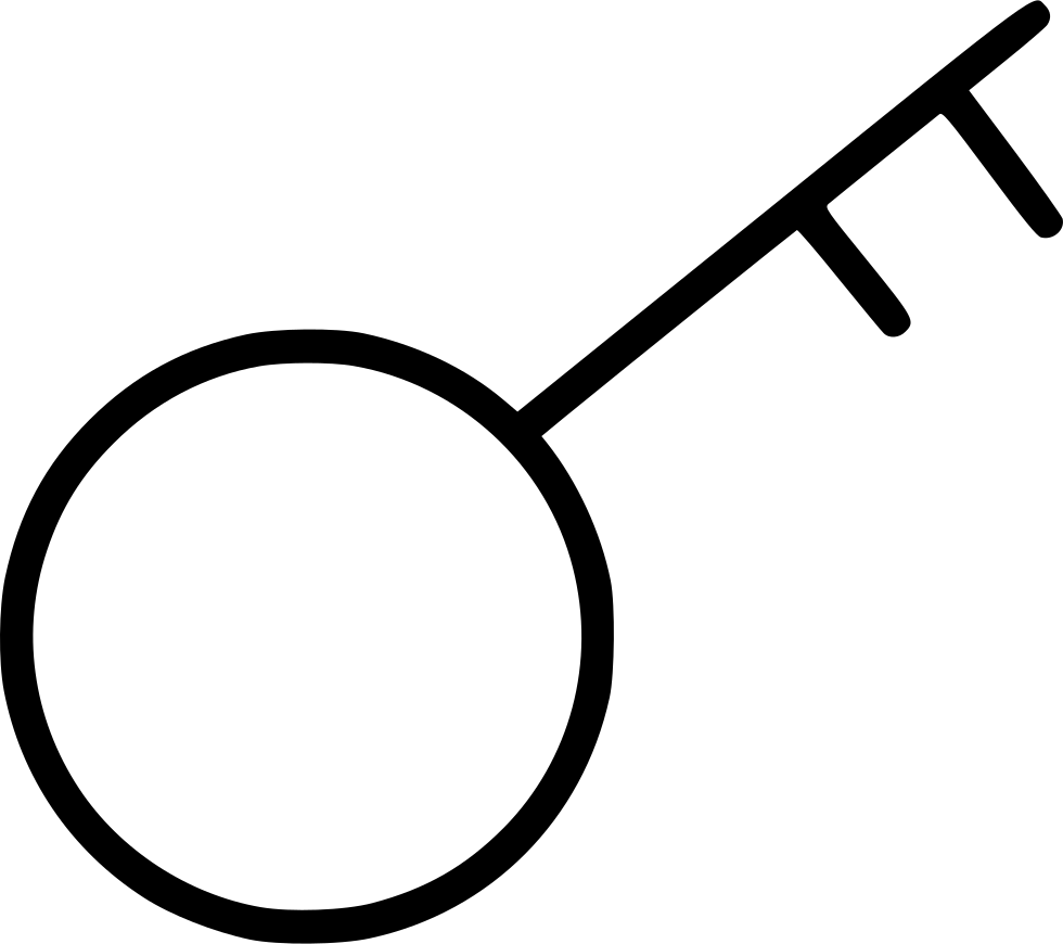 Room Key Png - Circle (980x870)