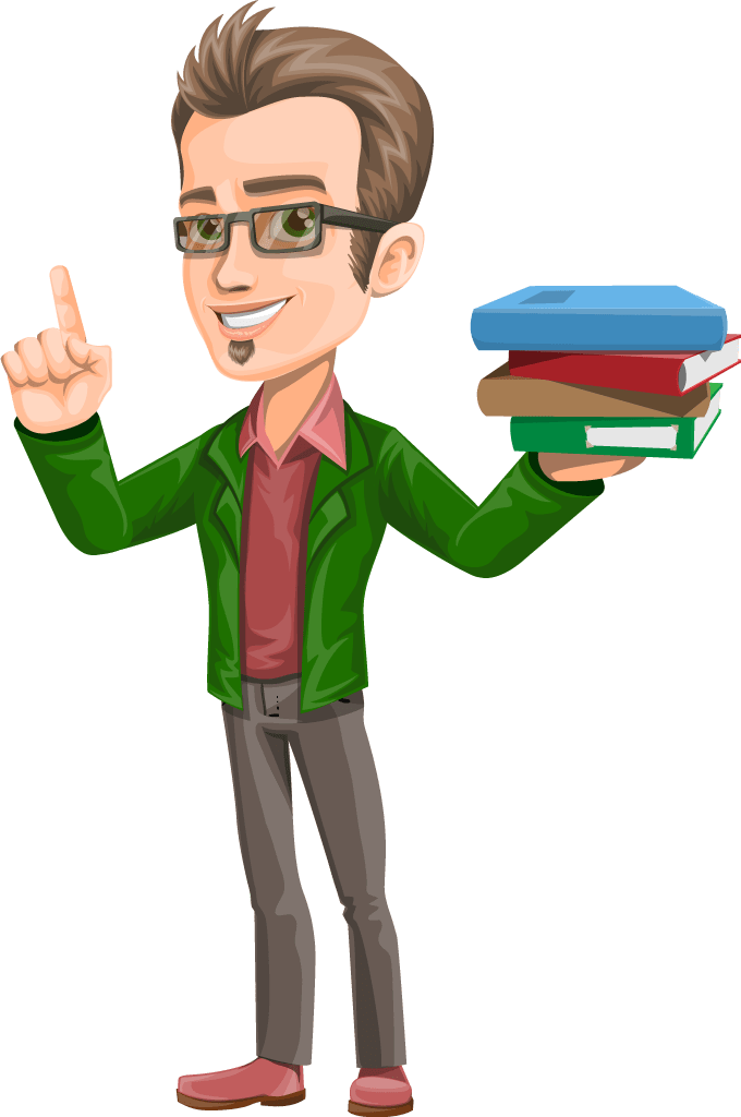 Smart Guy Cartoon (680x1024)