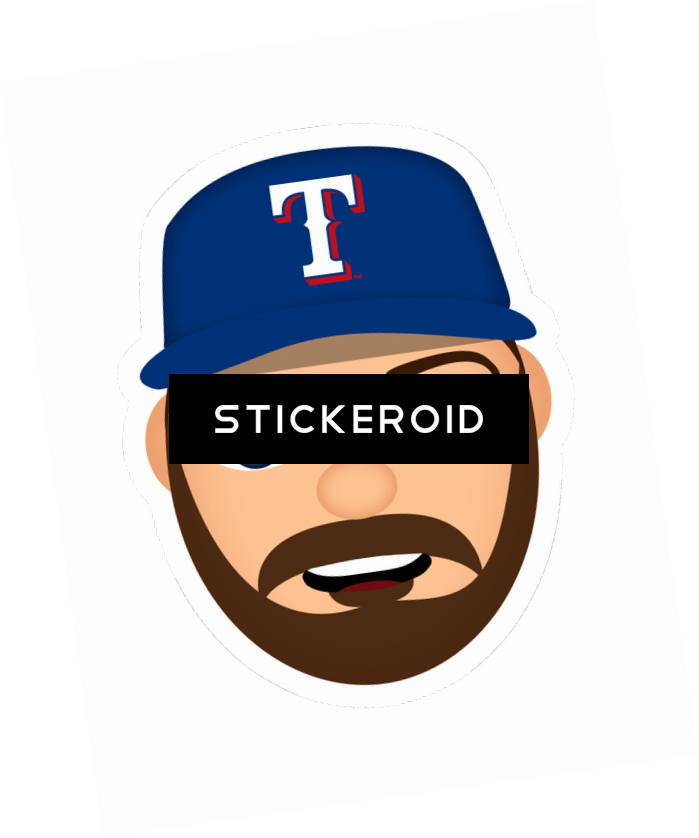 Basebl Rangers Texas - Illustration (699x838)