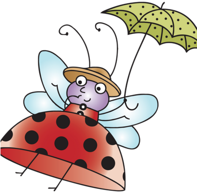 Ladybug Landing - Cartoon (400x400)
