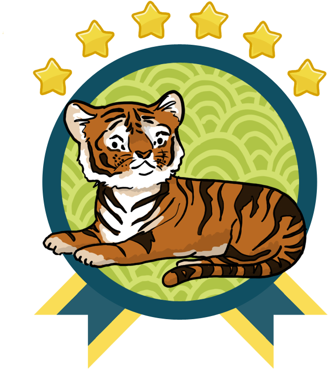 Bengali Tiger - Cartoon (900x800)