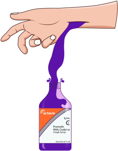 Bleeding Actavis - Asap Ferg Sticker (400x501)