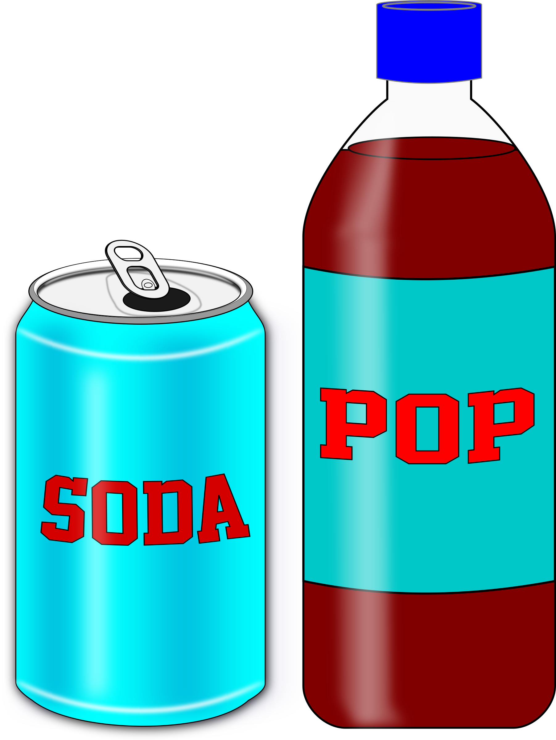 Big Image - Soda Drink Clipart (1803x2400)