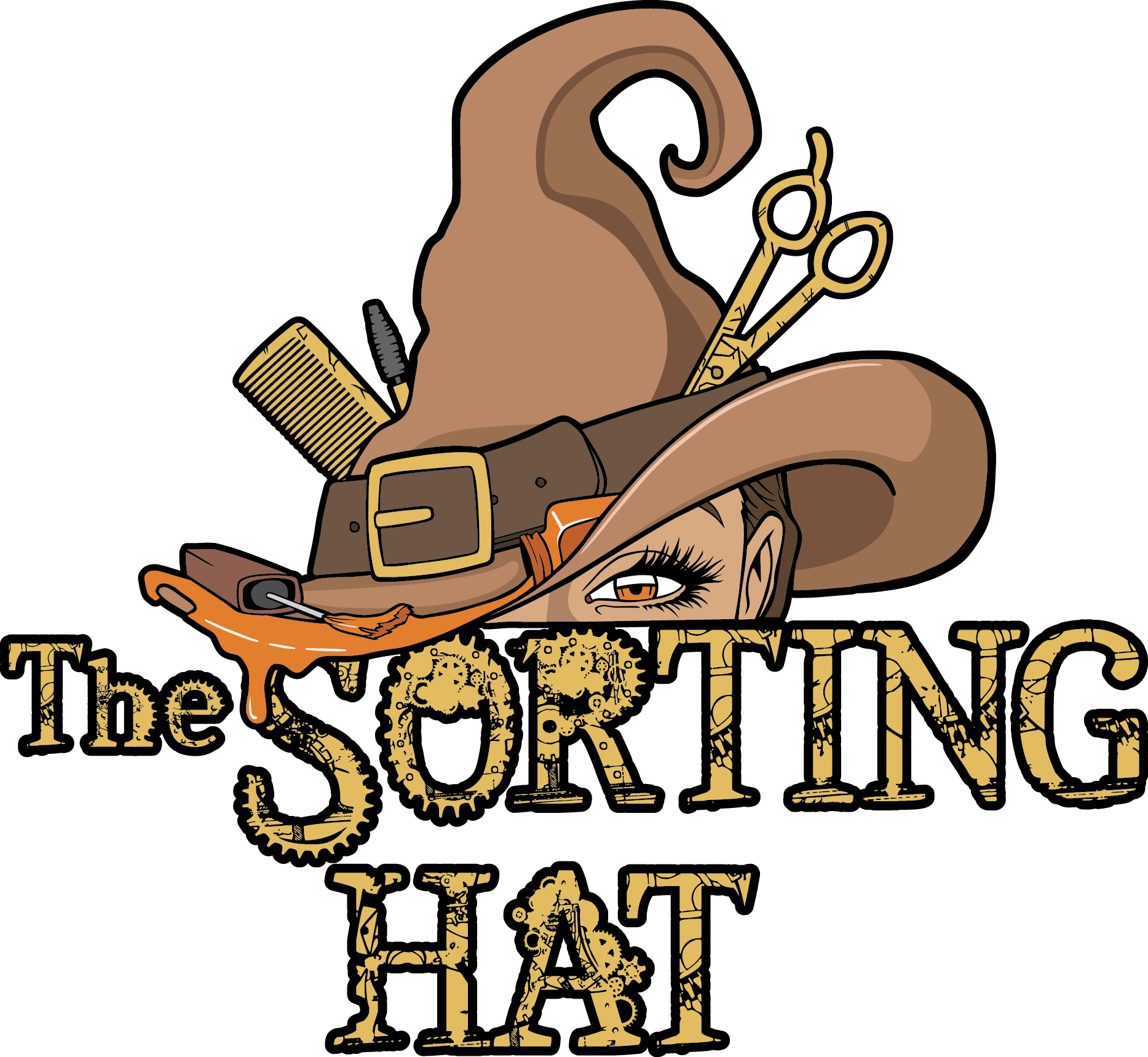 The Sorting Hat Salon - Illustration (1867x1719)