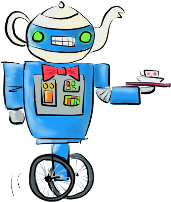 Teapot Racing - Cartoon (400x421)