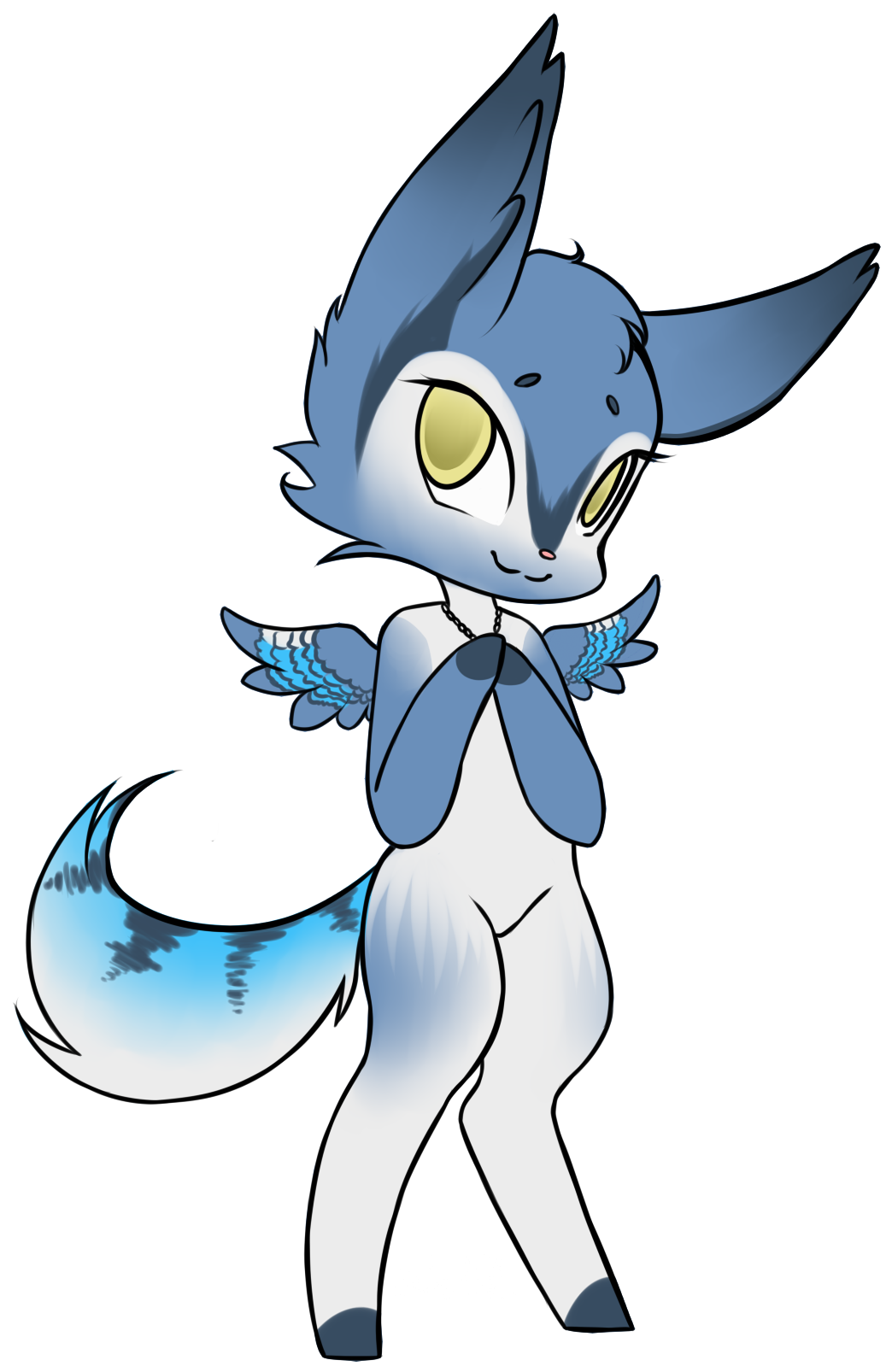 Babbu Fox Bird - Cartoon (1114x1626)