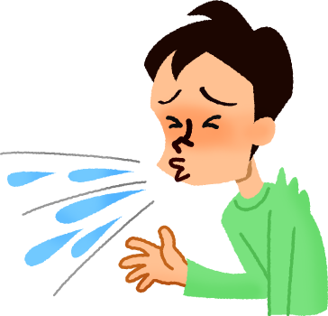 Man Sneezing - Man Sneezing (364x350)