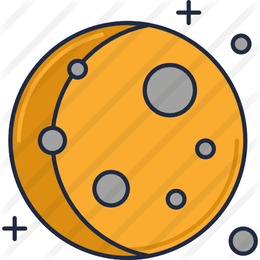 Moon Free Icon - Circle (512x512)