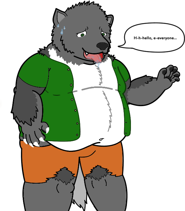 Jerald, The Big Wolf - Cartoon (638x700)
