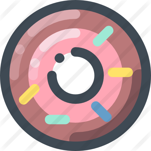 Doughnut Free Icon - Circle (512x512)