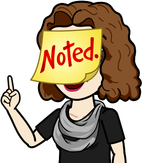 Finished With Classwork - Noted Bitmoji (398x398)