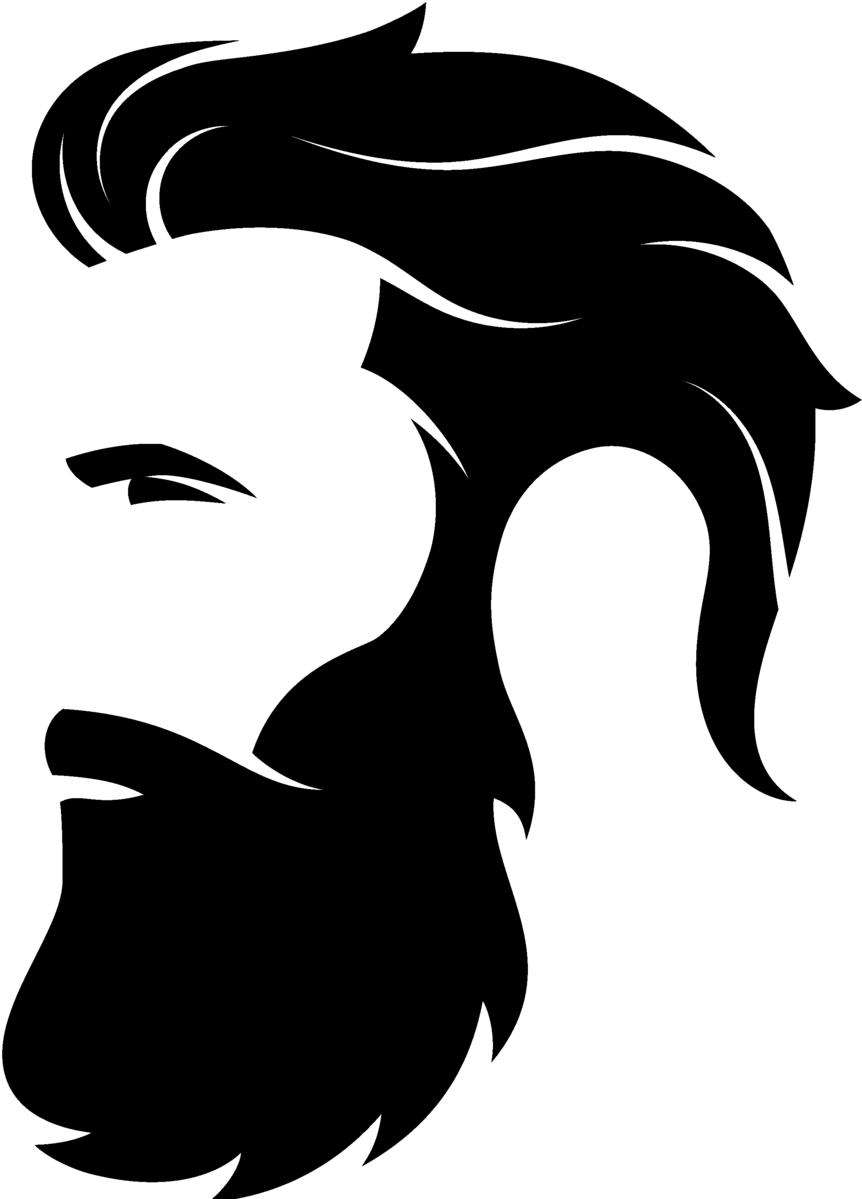 Man With Beard Silhouette (953x1200)