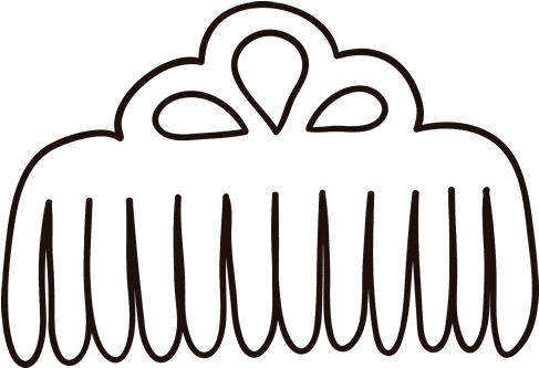Hair Combs Coloring Pages (600x470)