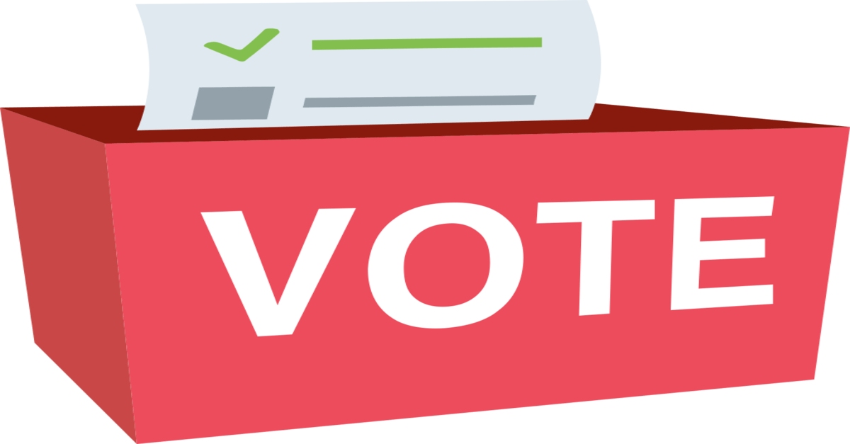 Red Voting Box - Transparent Ballot Box Clipart (1200x627)