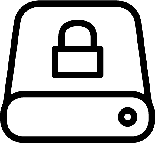 Data Lock Icon - Backup File Icon Png (512x512)
