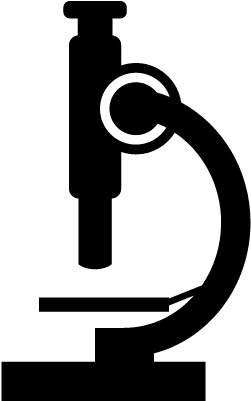 Microscope Side View Vector - Medical Laboratory Microscope Logo (400x400)
