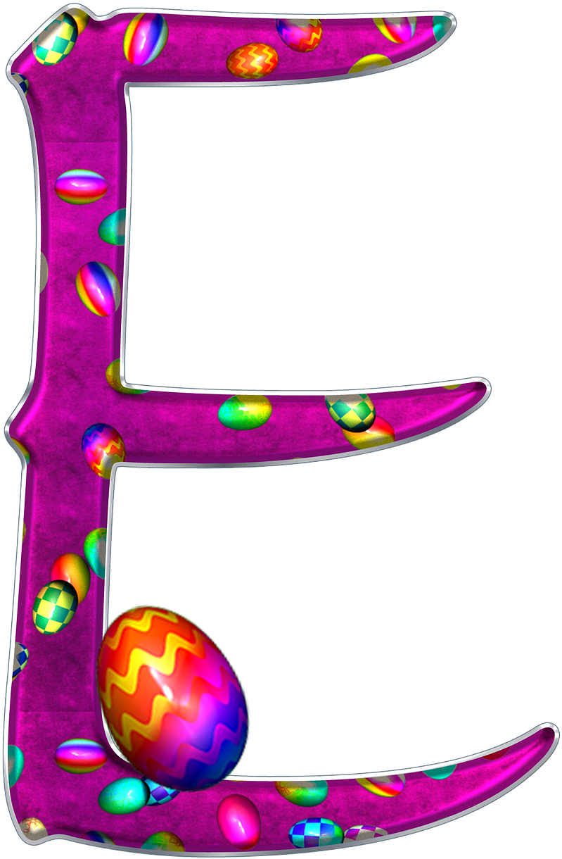 Alphabet Letter Initial - Alfabeto Pascoa (869x1280)