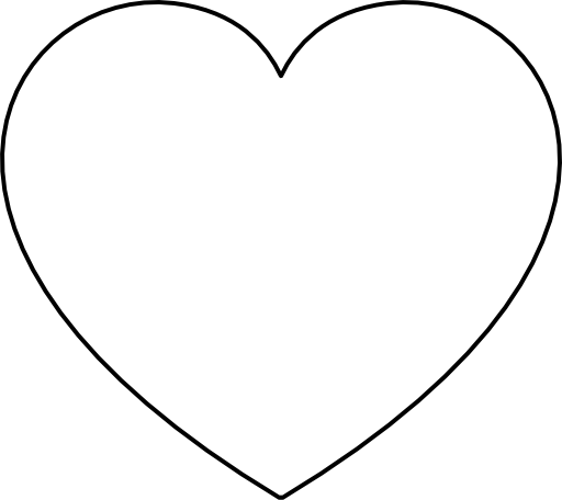 Empty Heart Png (512x456)