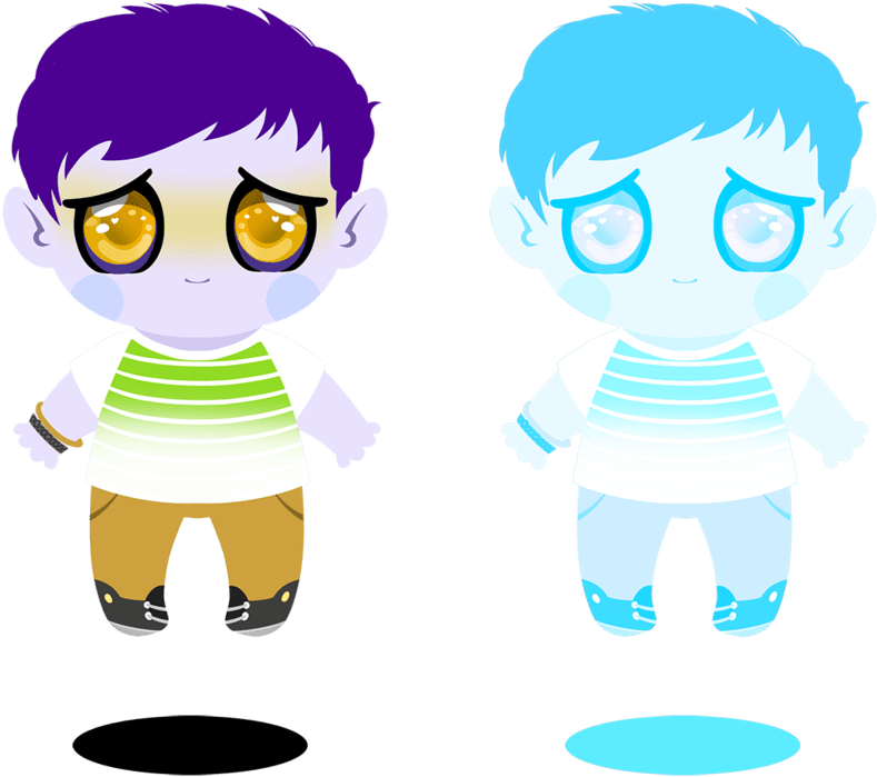 Animated Ghost Boy - Cartoon (998x800)
