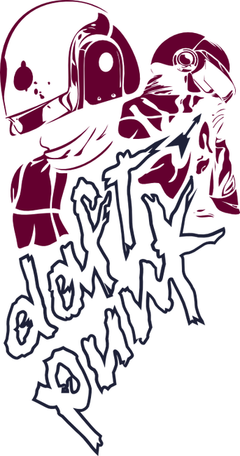 Daft Punk - Big Text - Illustration (343x650)