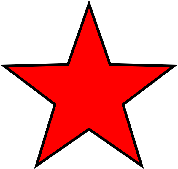 Red Star White Background (600x571)