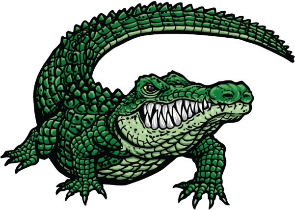 Cartoon Alligator Head (600x441)