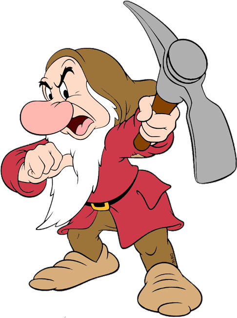 Pin Pick Clipart - Dwarf With Pick Axe (500x661)