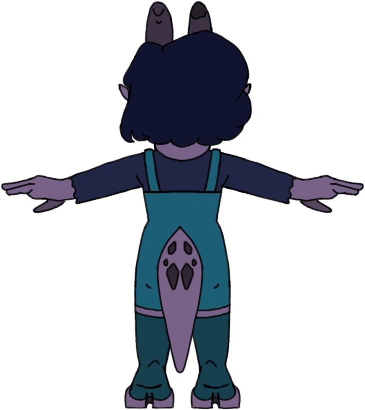 Tesaturnaroundedited 0004 Back Pose Flat - Cartoon (728x817)