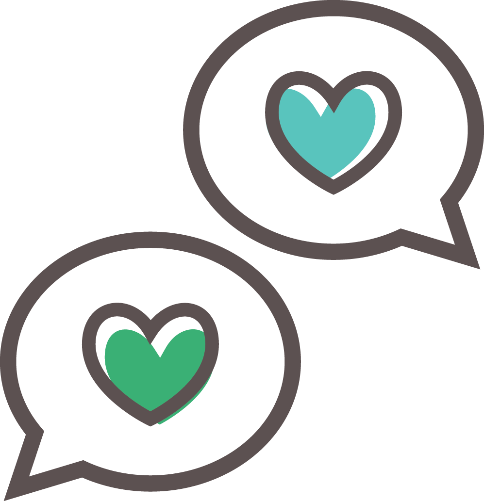 Ae Happy Chat Cmyk - Heart (997x1033)