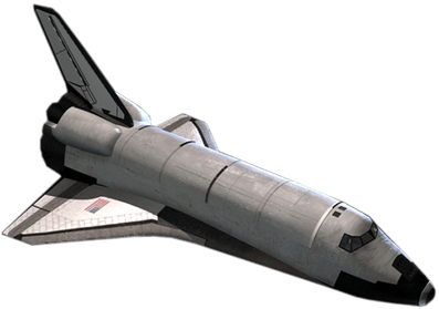 Space Shuttle Top View - Space Shuttle Transparent Background (400x400)