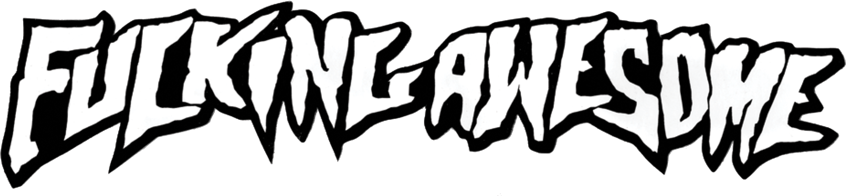 Fucking Awesome Skateboarding Online - Fucking Awesome Logo Transparent (2827x687)