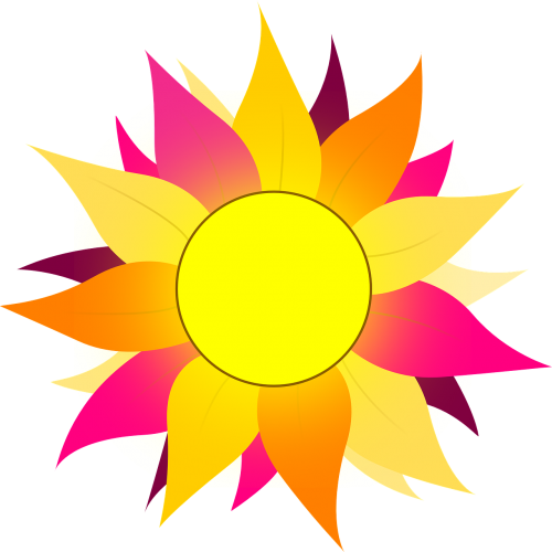 Pink And Orange Sun (500x500)