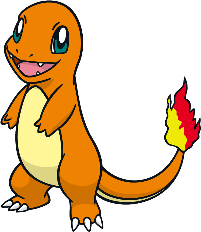 Pokemon Clipart Vector - Charmander Cartoon (800x800)