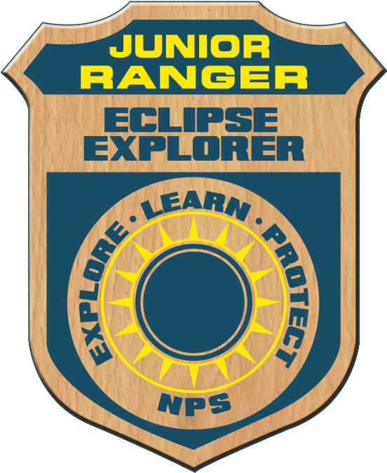 Junior Ranger Eclipse Explorer Badge - Circle (559x675)