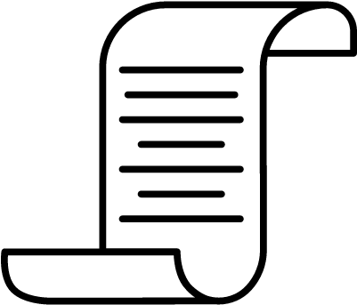 Scroll With Text Vector - Manuscript Icon Png (400x400)